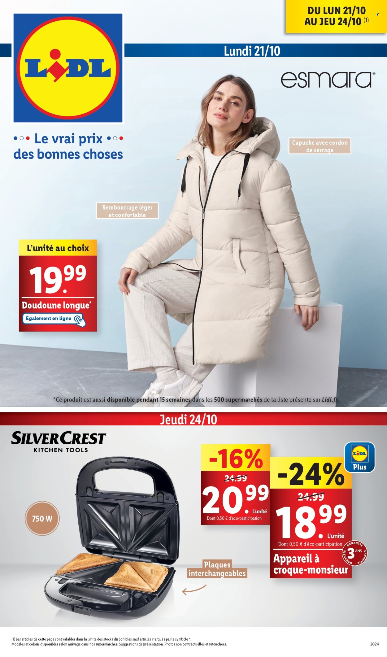 Catalogue Lidl - 21/10/2024 - 24/10/2024. Page 1