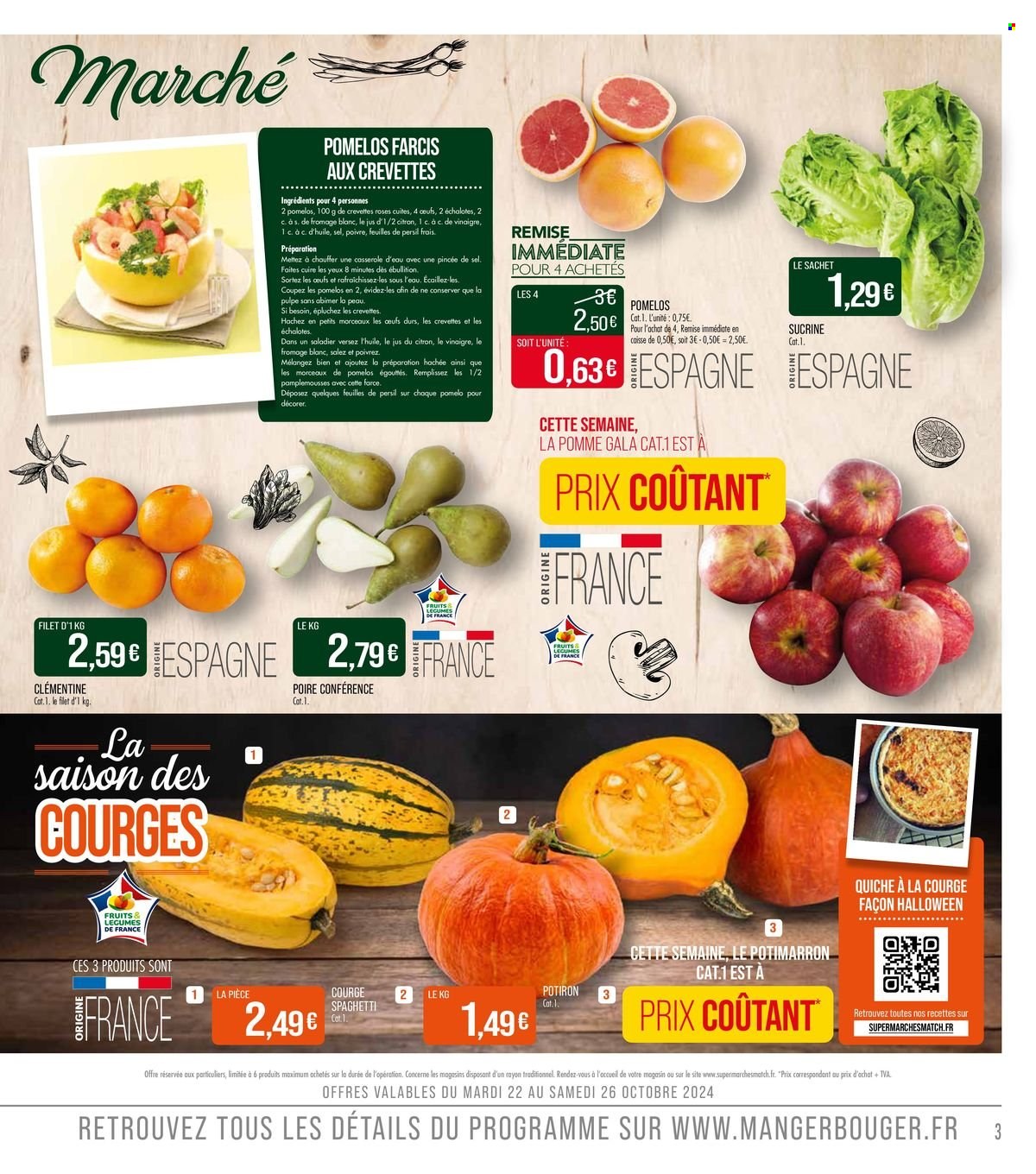 Catalogue Supermarché Match - 22/10/2024 - 03/11/2024. Page 3