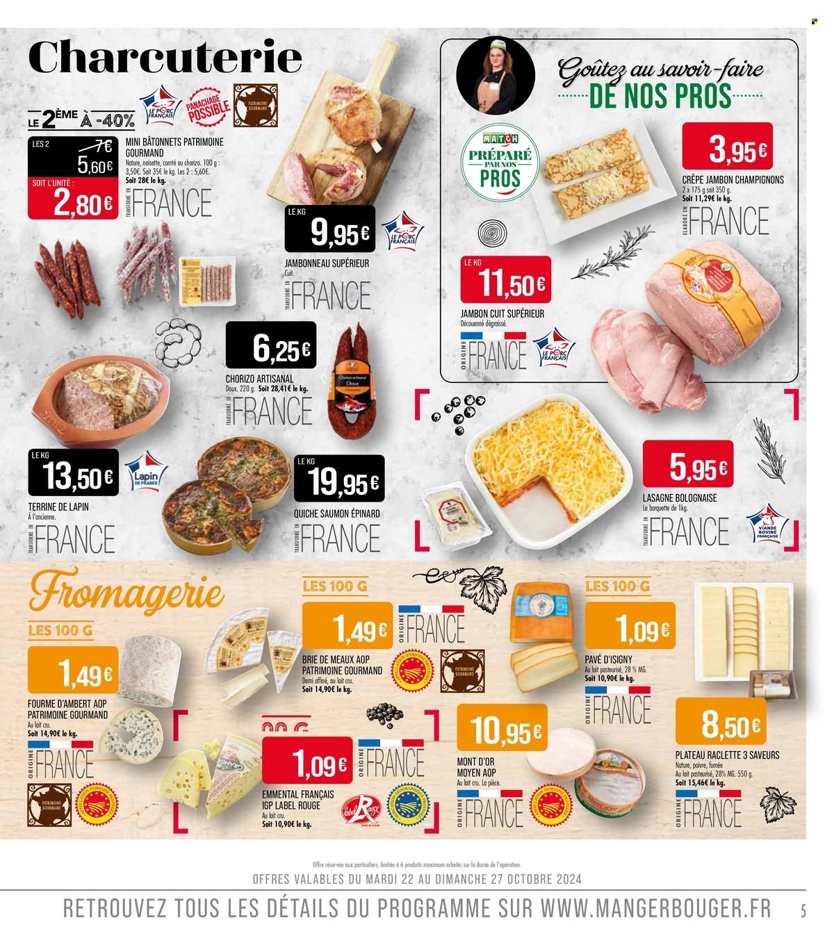 Catalogue Supermarché Match - 22/10/2024 - 03/11/2024. Page 5