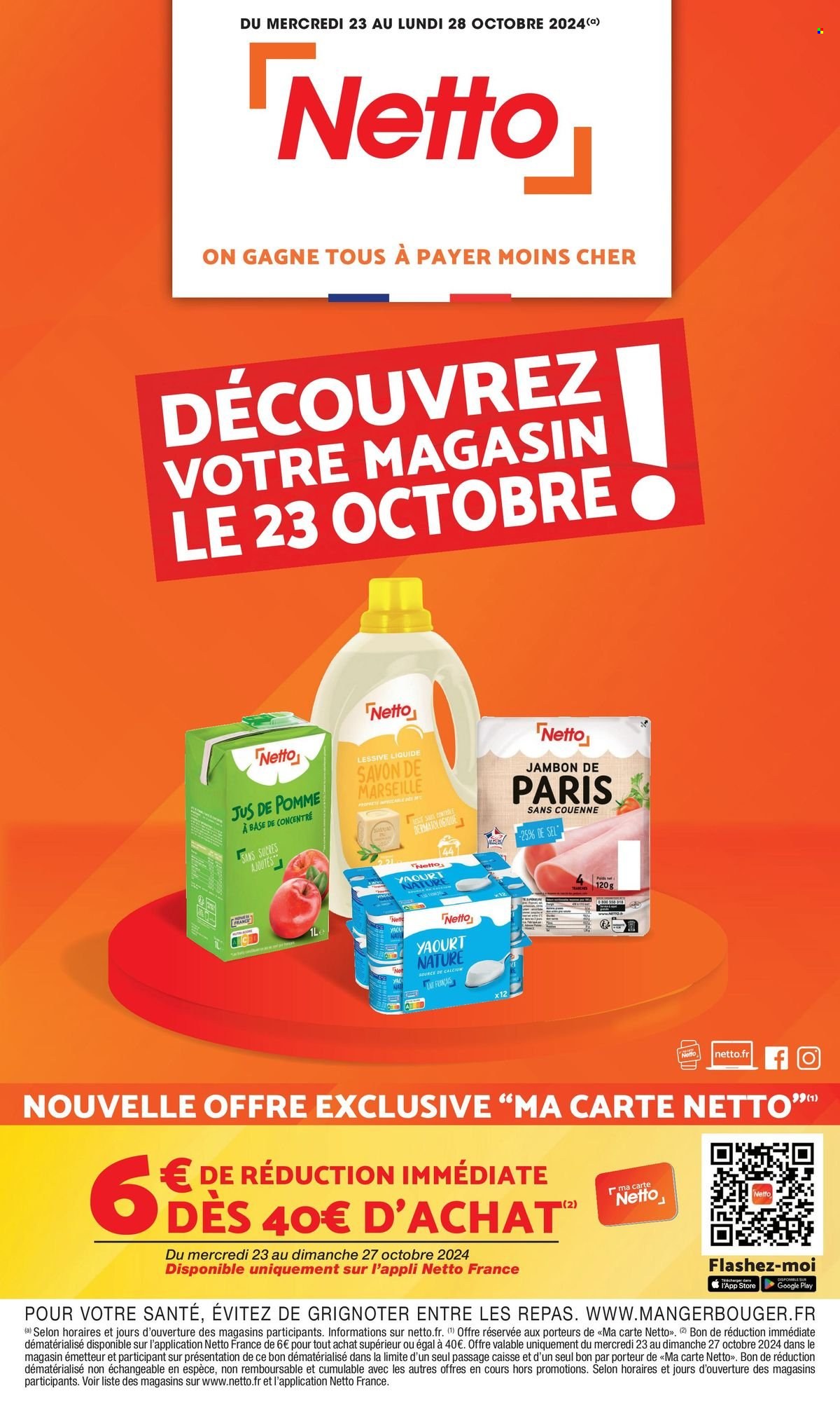 Catalogue Netto - 23/10/2024 - 28/10/2024. Page 1