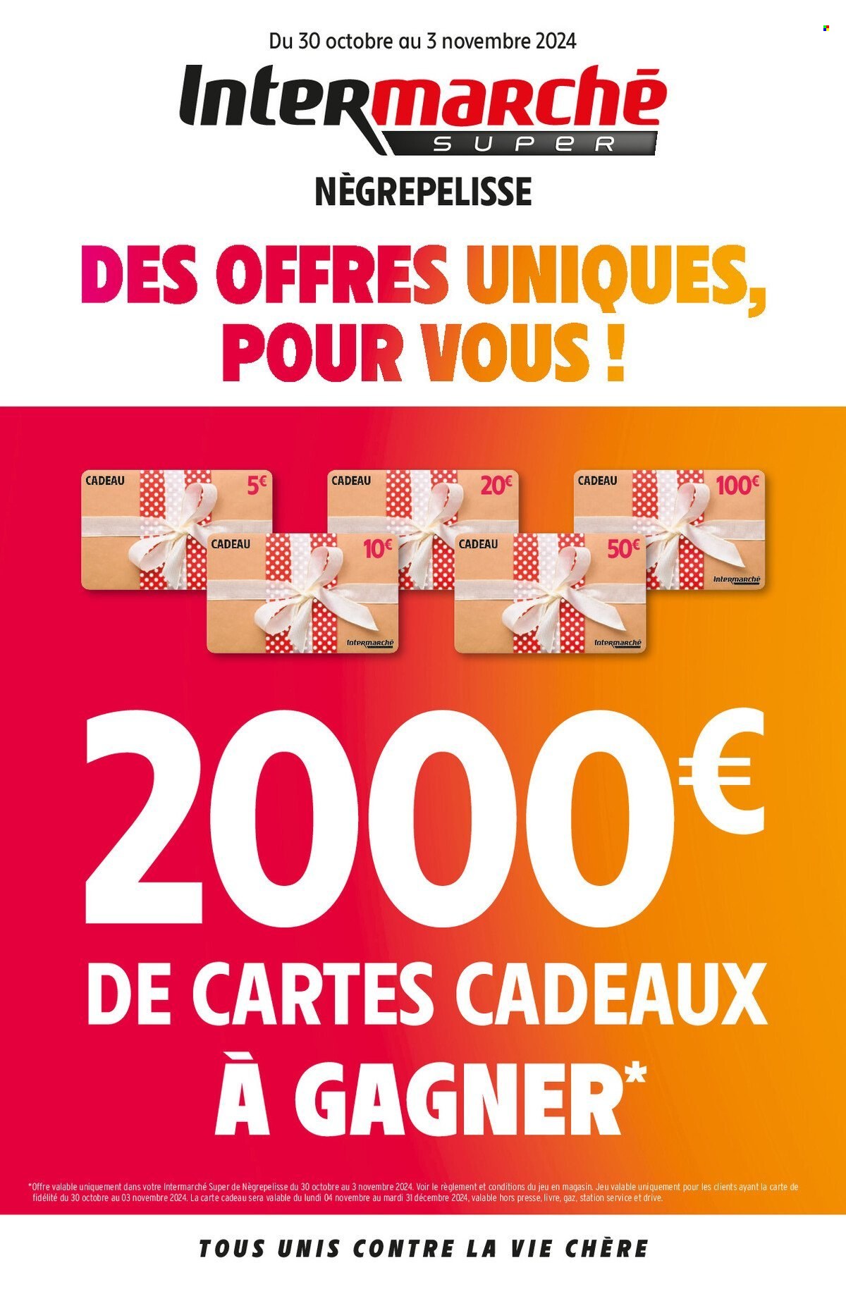 Catalogue Intermarché Super - 30/10/2024 - 03/11/2024. Page 1