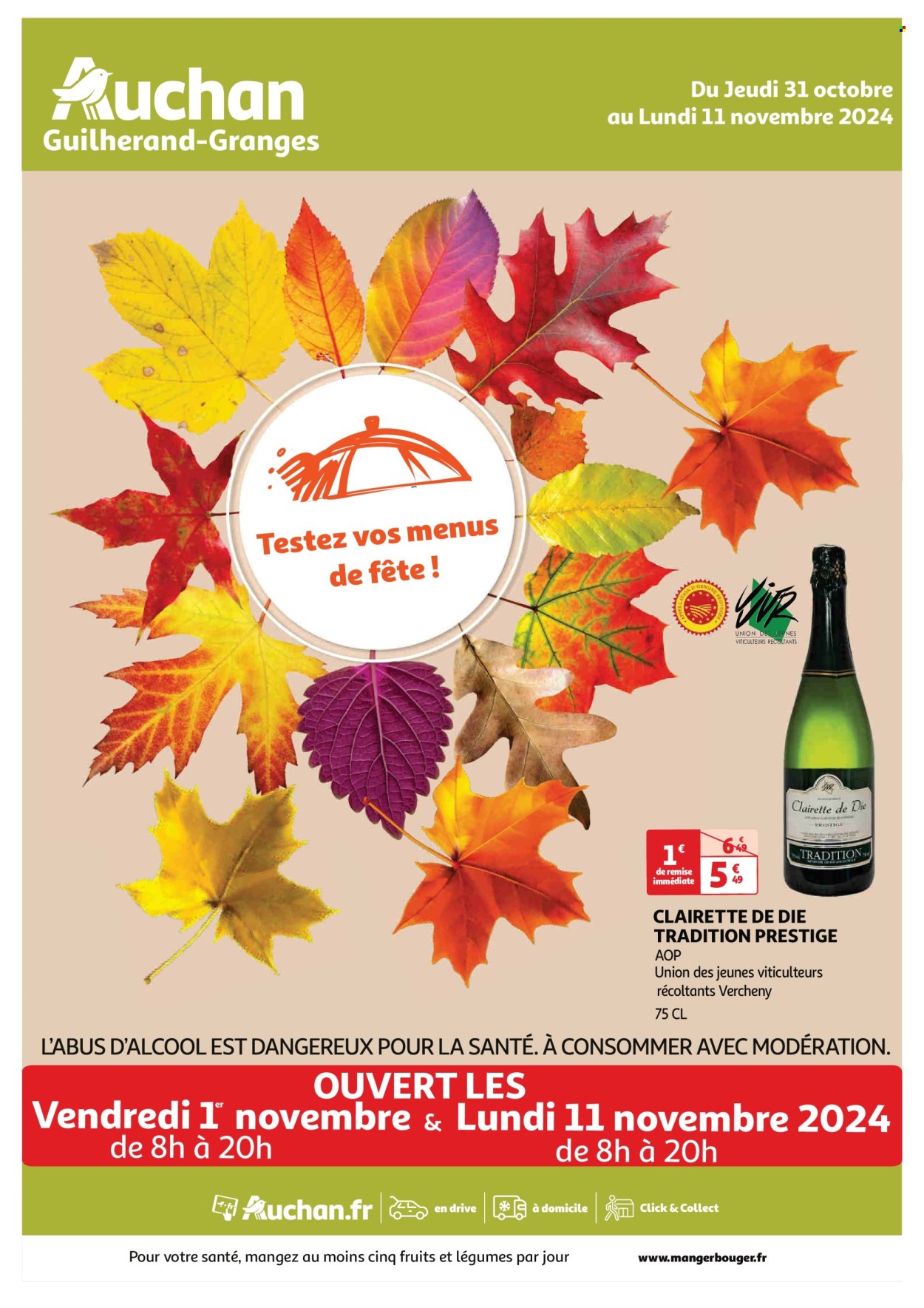 Catalogue Auchan - 31/10/2024 - 11/11/2024. Page 1