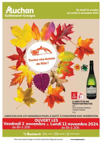 Catalogue Auchan - 31/10/2024 - 11/11/2024.