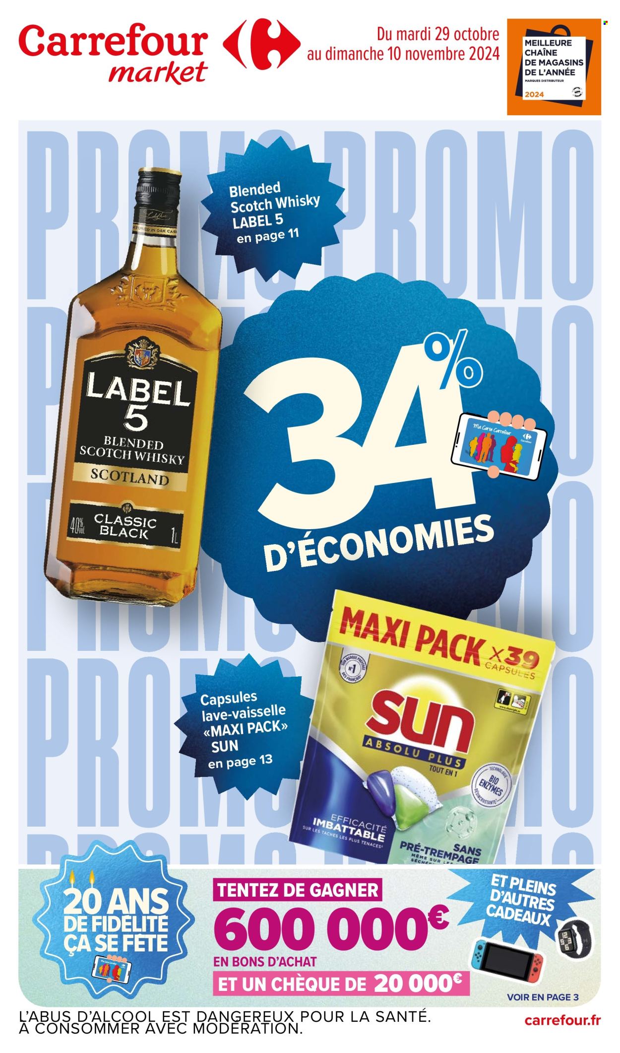 Catalogue Carrefour Market - 29/10/2024 - 10/11/2024. Page 1