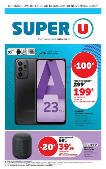 Catalogue SUPER U - 29/10/2024 - 10/11/2024.
