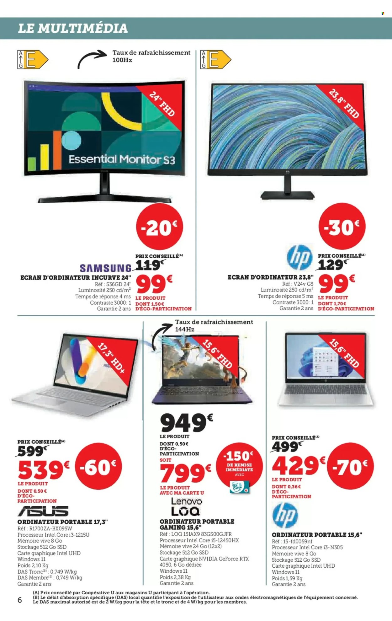 Catalogue SUPER U - 29/10/2024 - 10/11/2024. Page 6