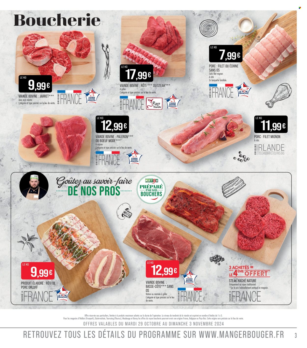 Catalogue Supermarché Match - 29/10/2024 - 10/11/2024. Page 3