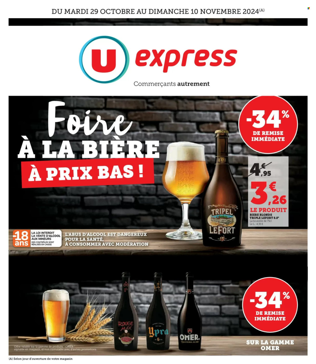 Catalogue U express - 29/10/2024 - 10/11/2024. Page 1
