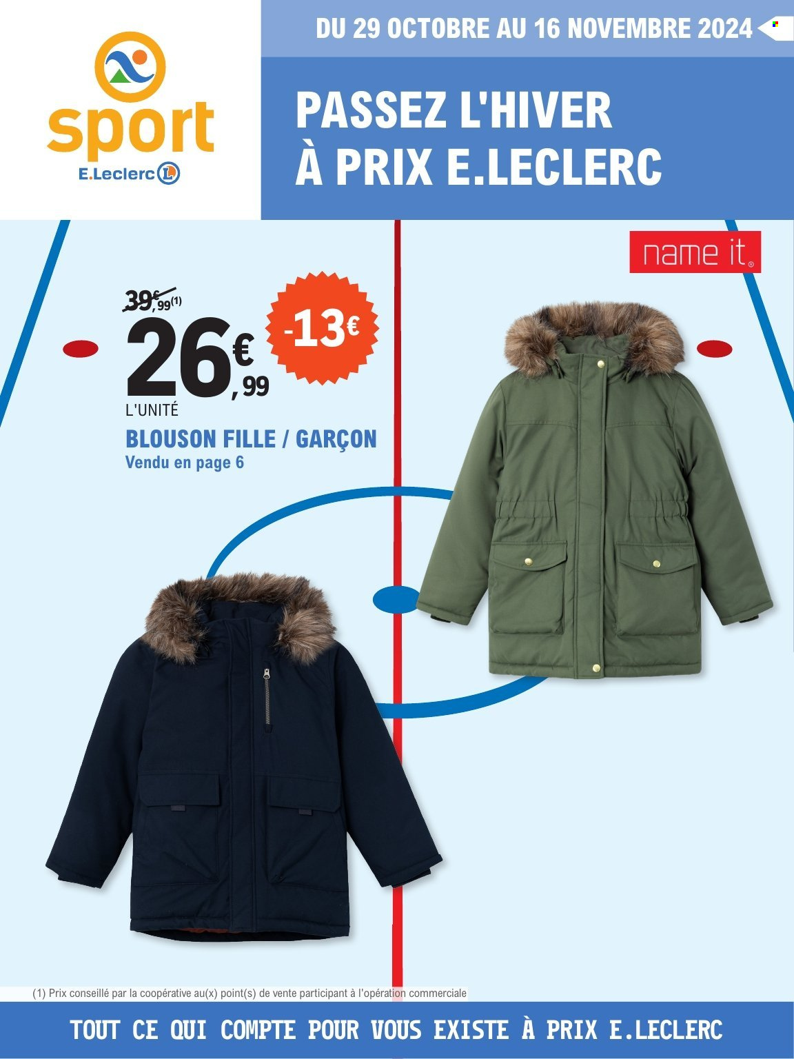 Catalogue E.Leclerc - 29/10/2024 - 16/11/2024. Page 1