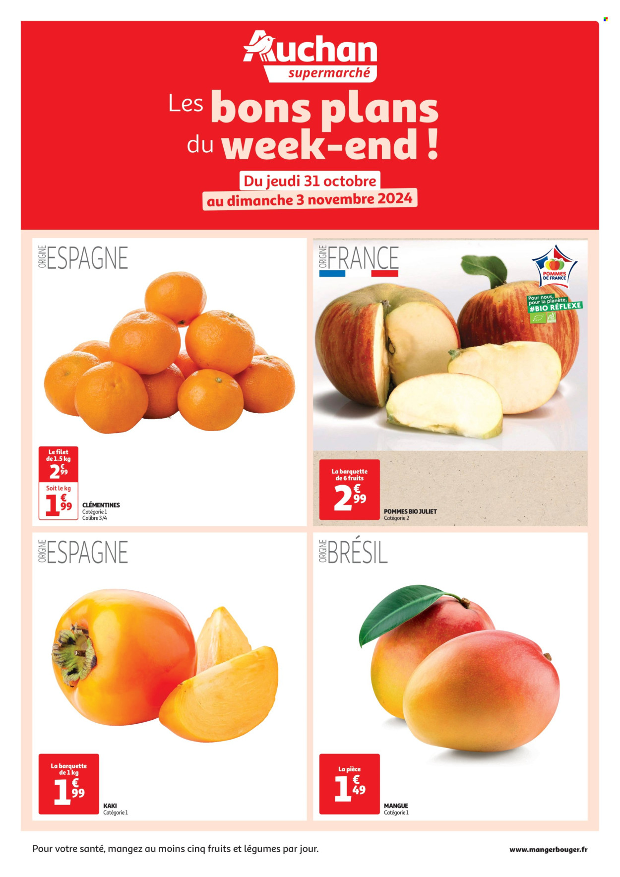 Catalogue Auchan - 31/10/2024 - 03/11/2024. Page 1