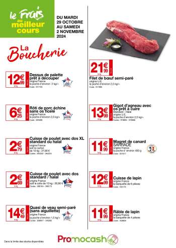 Catalogue Promocash - 29/10/2024 - 02/11/2024.