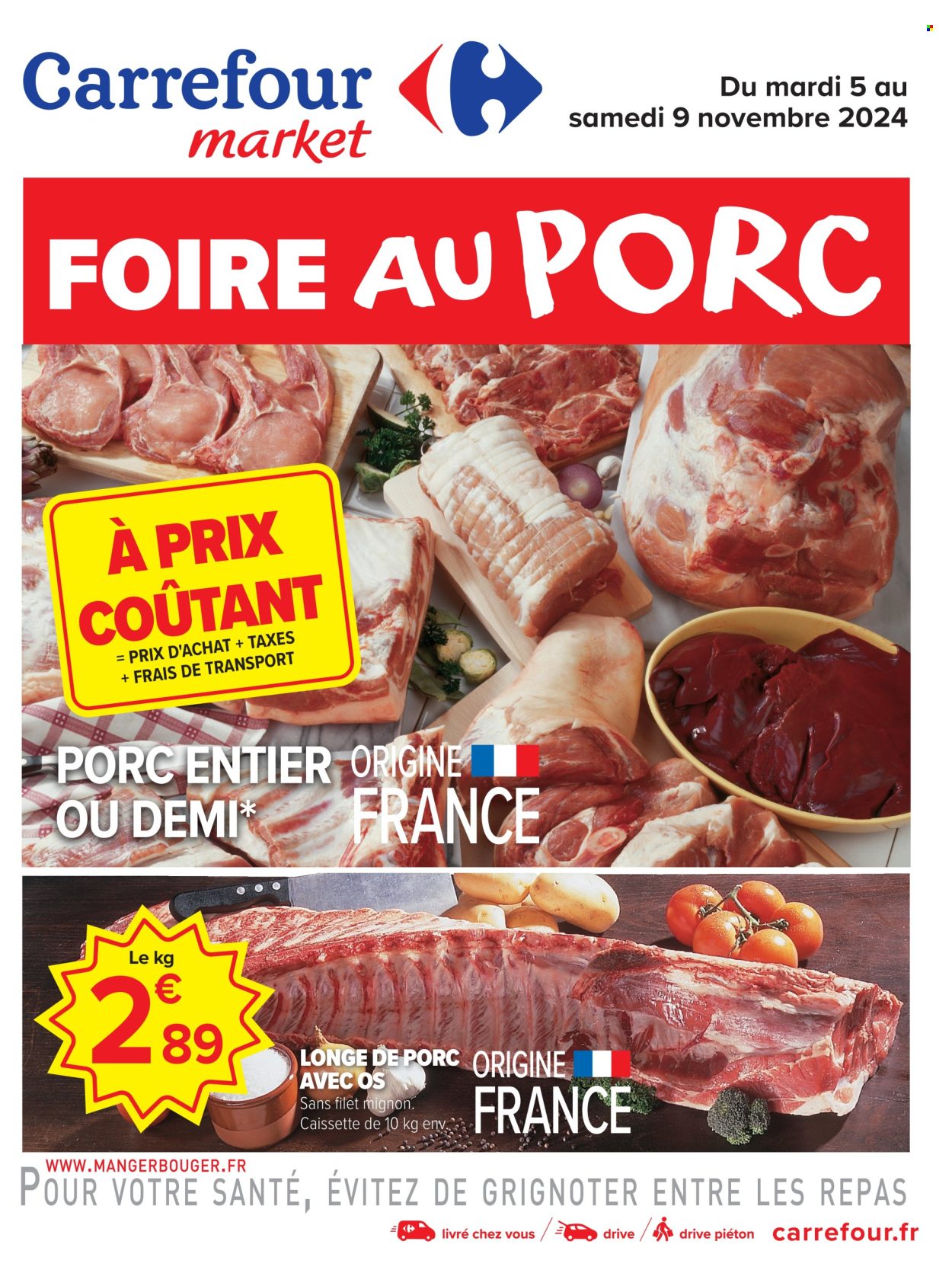 Catalogue Carrefour Market - 05/11/2024 - 09/11/2024. Page 1
