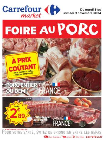 Catalogue Carrefour Market - 05/11/2024 - 09/11/2024.