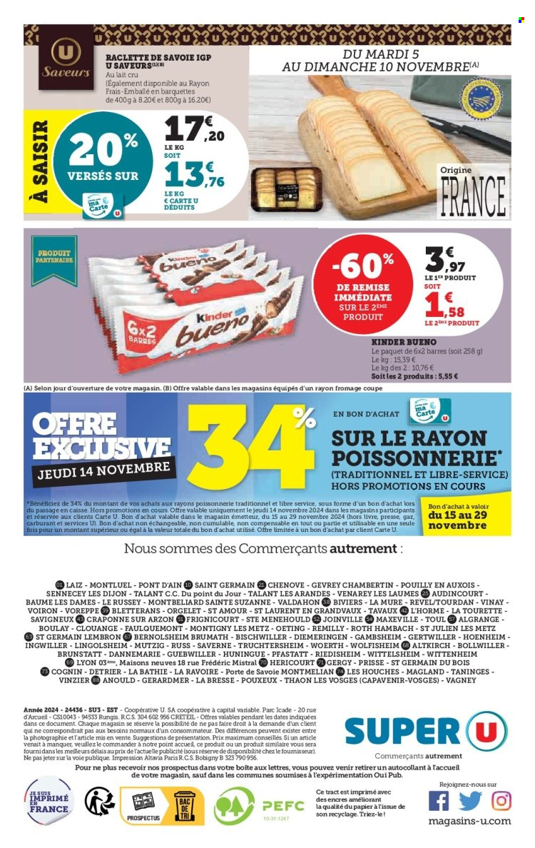 Catalogue SUPER U - 05/11/2024 - 17/11/2024. Page 44