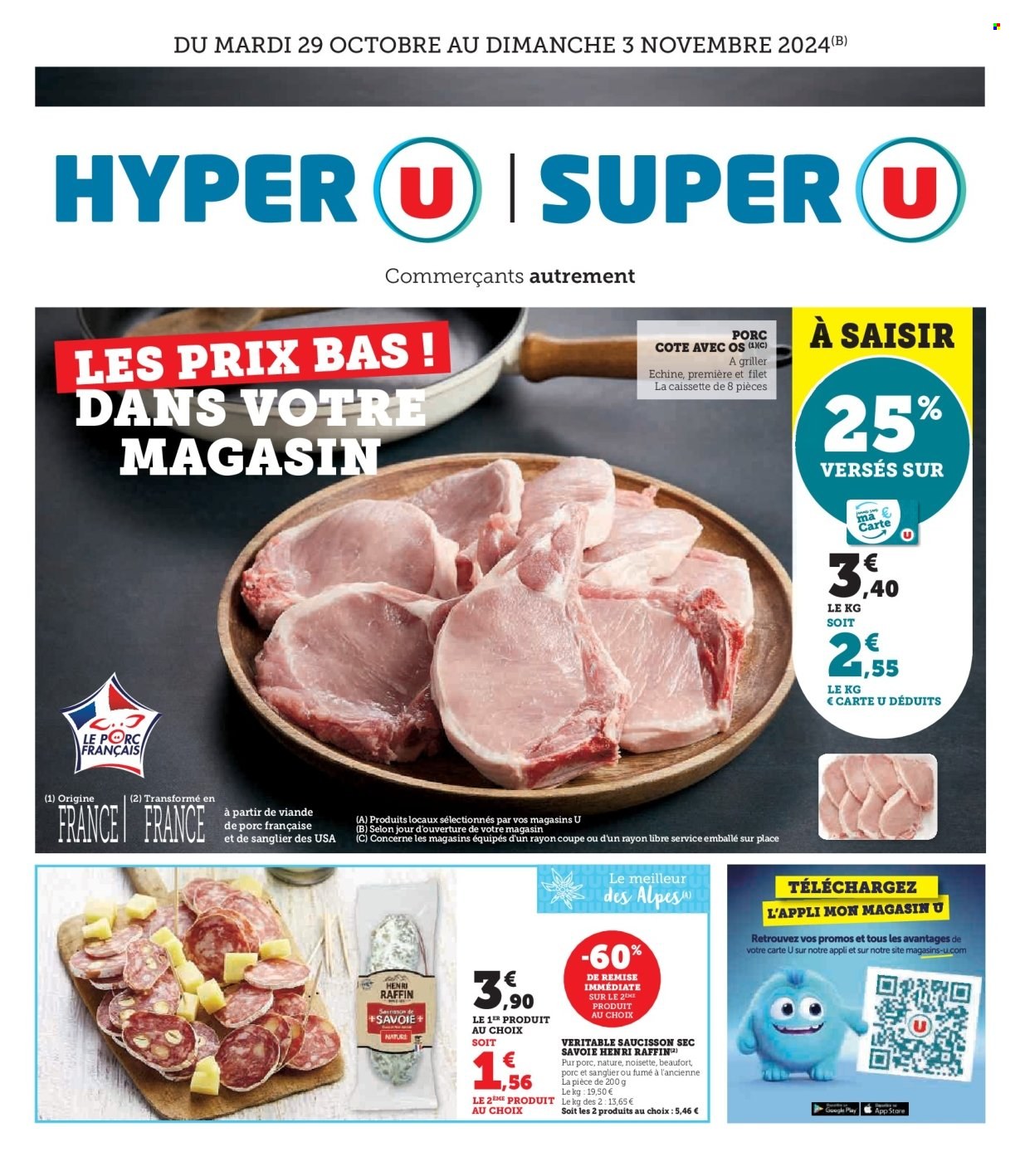 Catalogue Magasins U - 29/10/2024 - 03/11/2024. Page 1