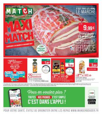 Catalogue Supermarché Match - 13/11/2024 - 24/11/2024.