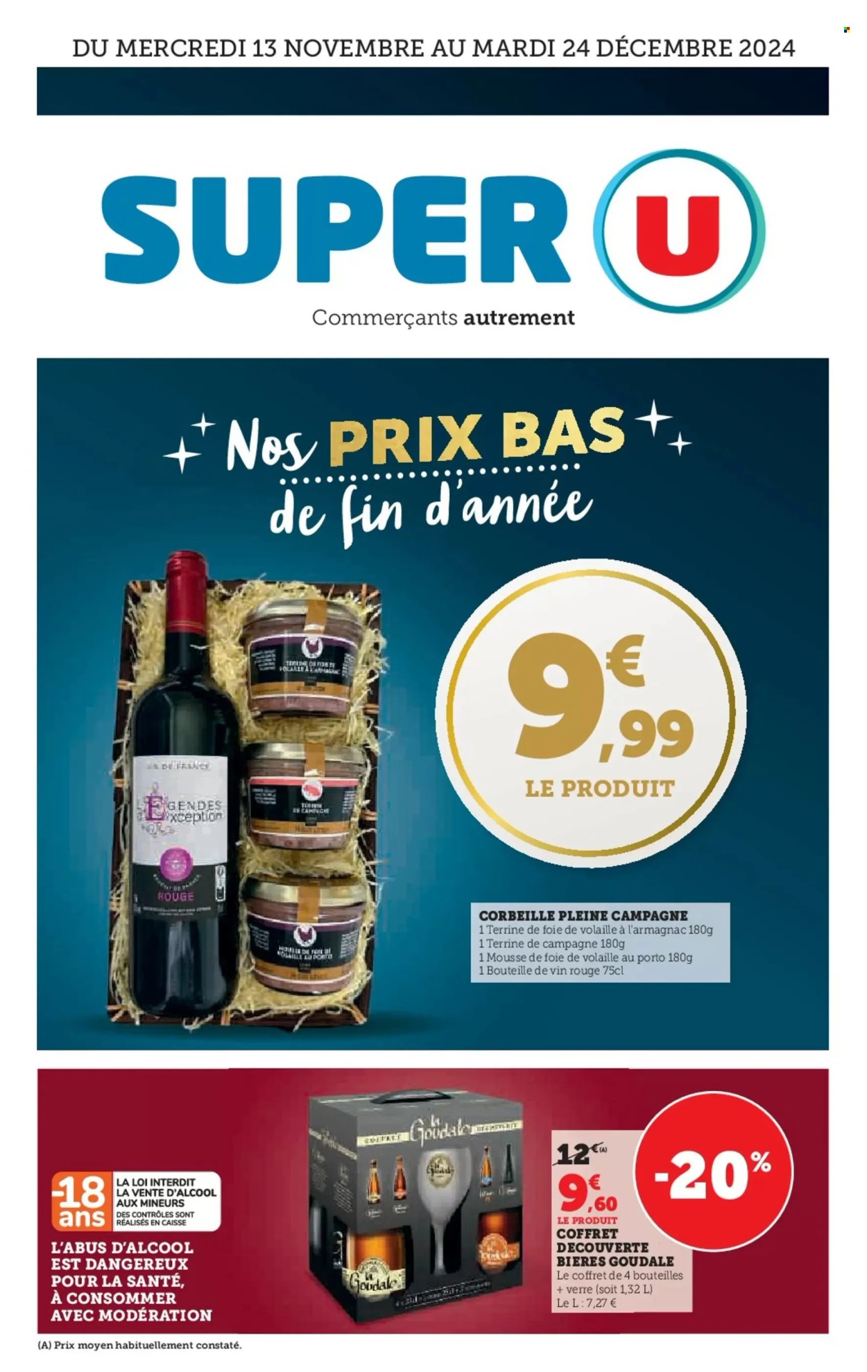 Catalogue SUPER U - 13/11/2024 - 24/12/2024. Page 1