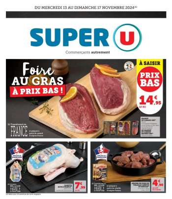 Catalogue SUPER U - 13/11/2024 - 17/11/2024.