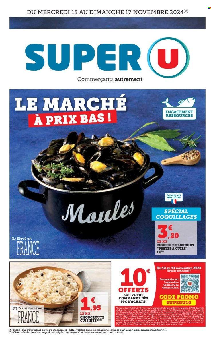 Catalogue SUPER U - 13/11/2024 - 17/11/2024. Page 1