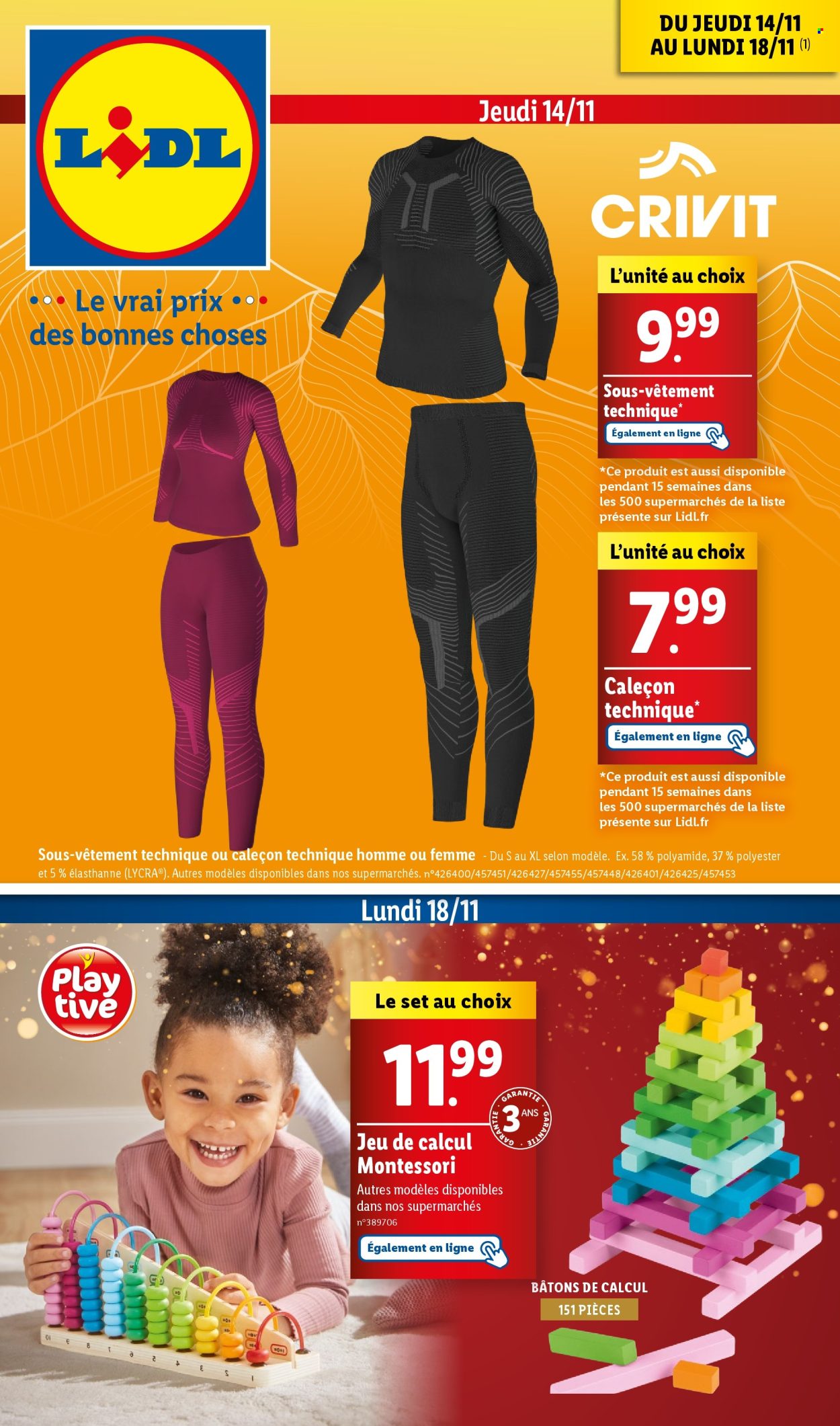 Catalogue Lidl - 14/11/2024 - 18/11/2024. Page 1