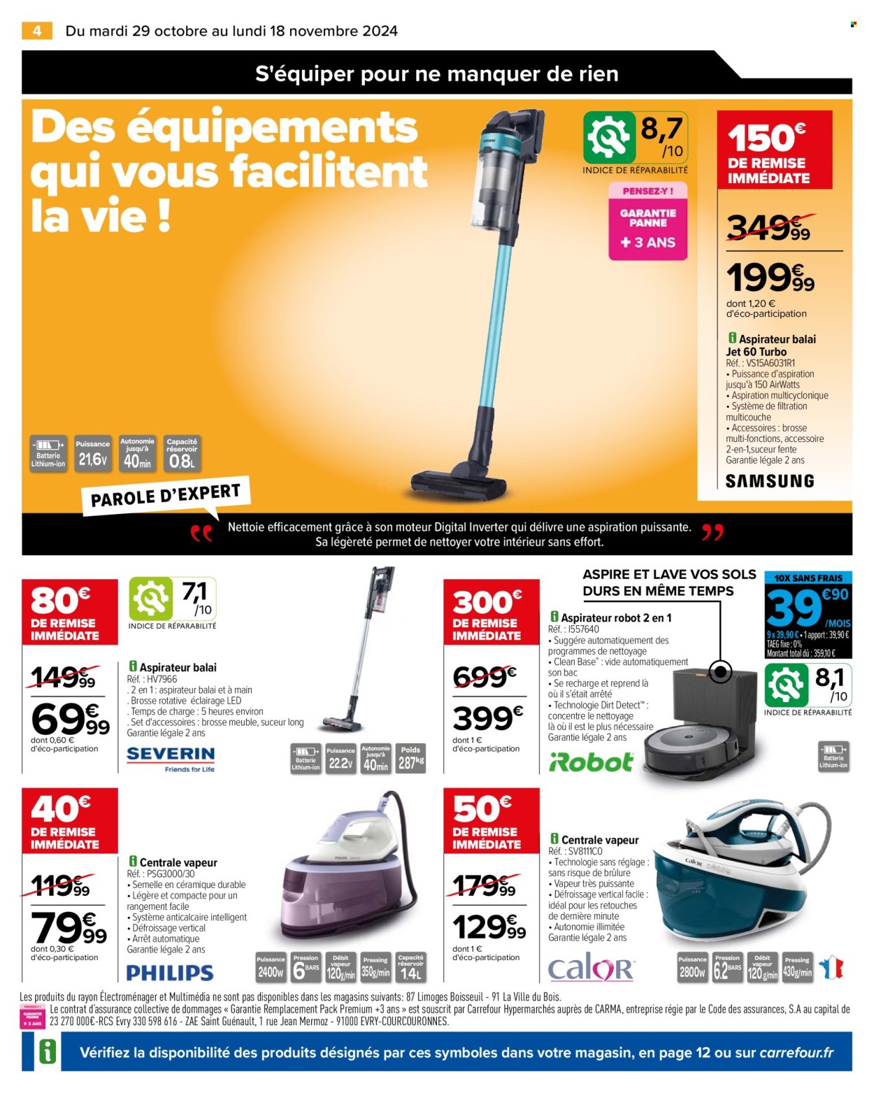 Catalogue Carrefour Hypermarchés - 29/10/2024 - 18/11/2024. Page 6