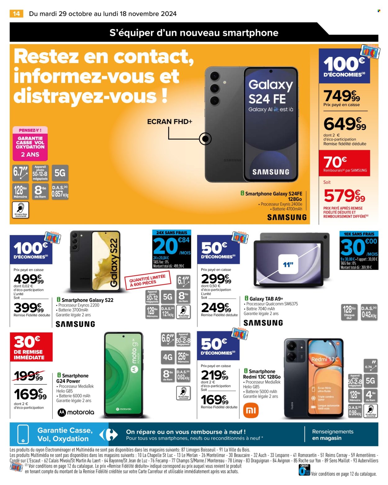Catalogue Carrefour Hypermarchés - 29/10/2024 - 18/11/2024. Page 16