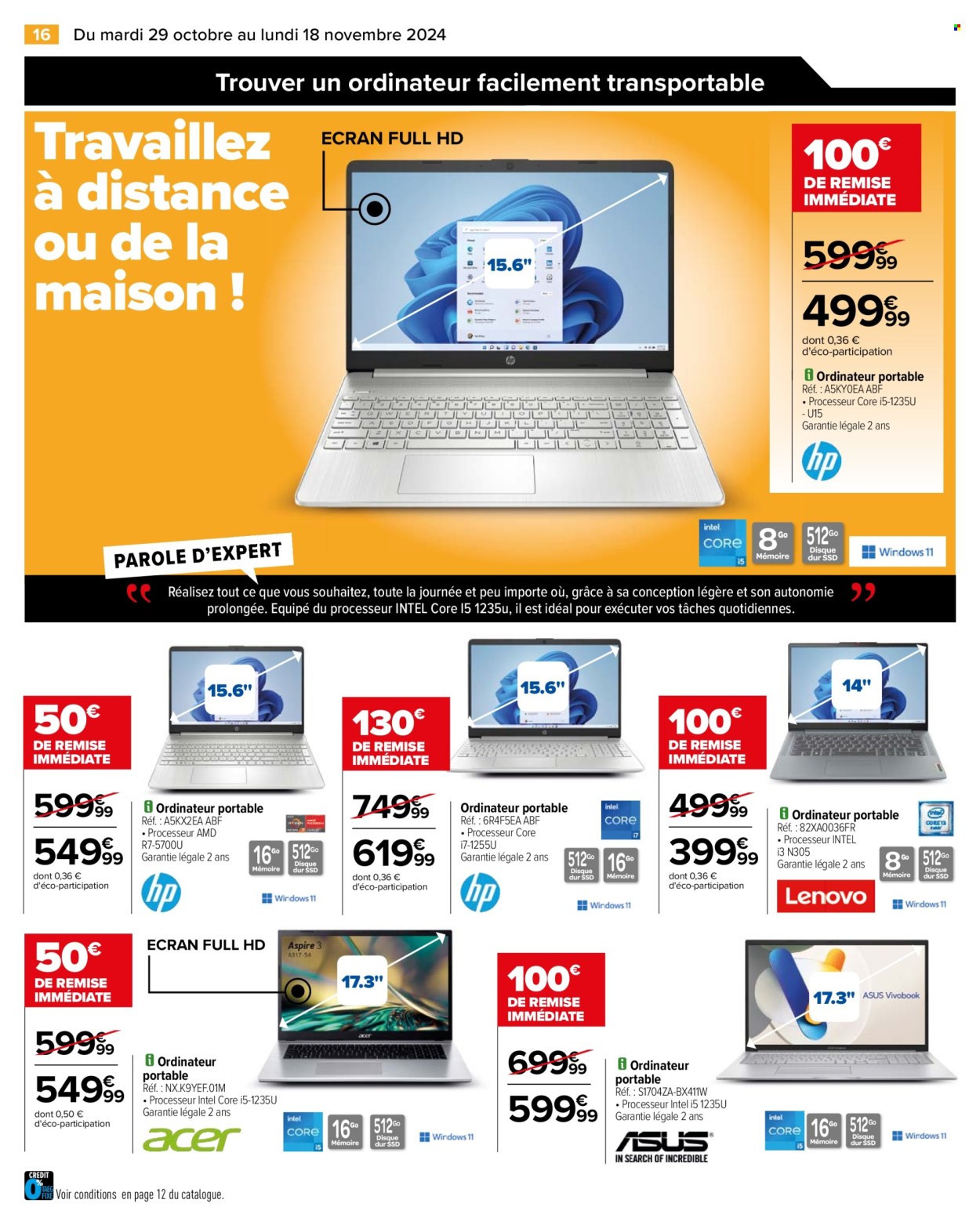 Catalogue Carrefour Hypermarchés - 29/10/2024 - 18/11/2024. Page 18