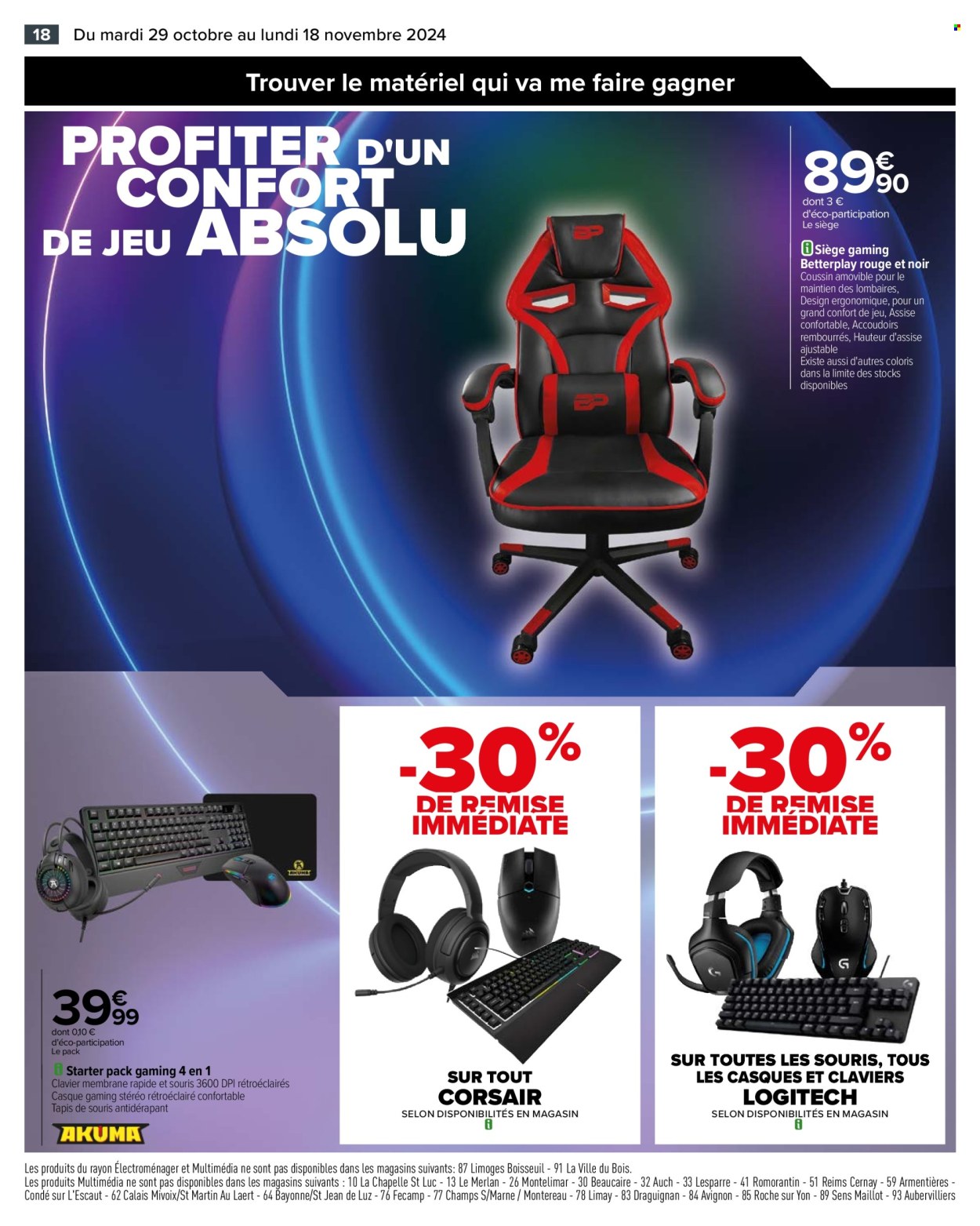 Catalogue Carrefour Hypermarchés - 29/10/2024 - 18/11/2024. Page 20