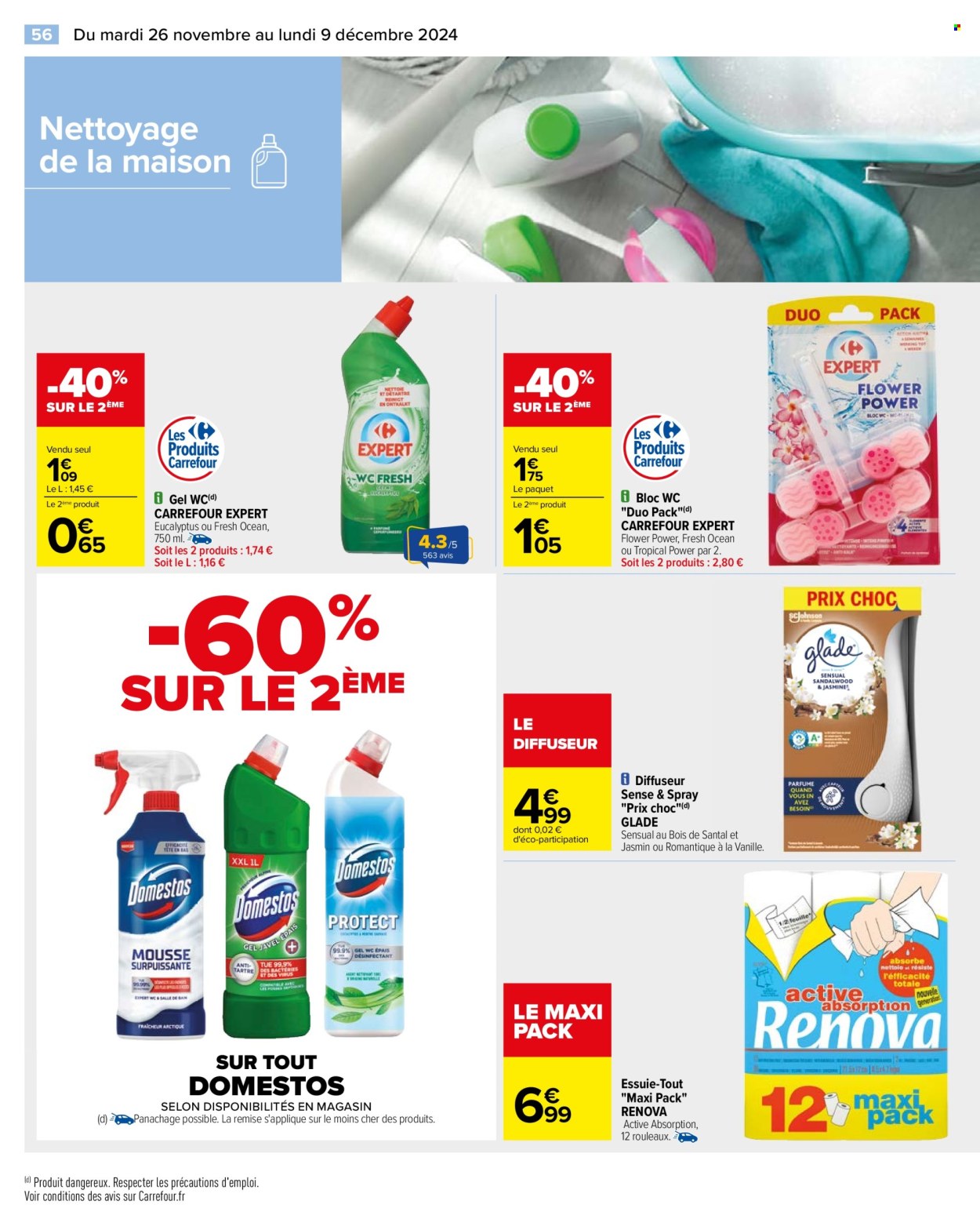 Catalogue Carrefour Hypermarchés - 26/11/2024 - 09/12/2024. Page 60