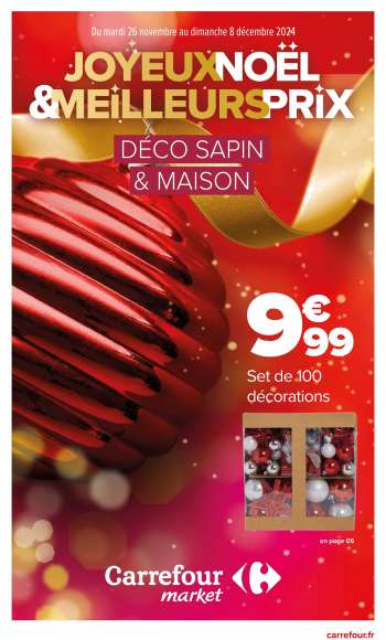 Catalogue Carrefour Market - 26/11/2024 - 08/12/2024.