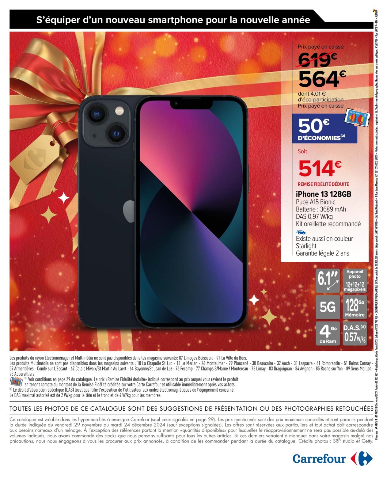 Catalogue Carrefour Hypermarchés - 29/11/2024 - 24/12/2024. Page 2