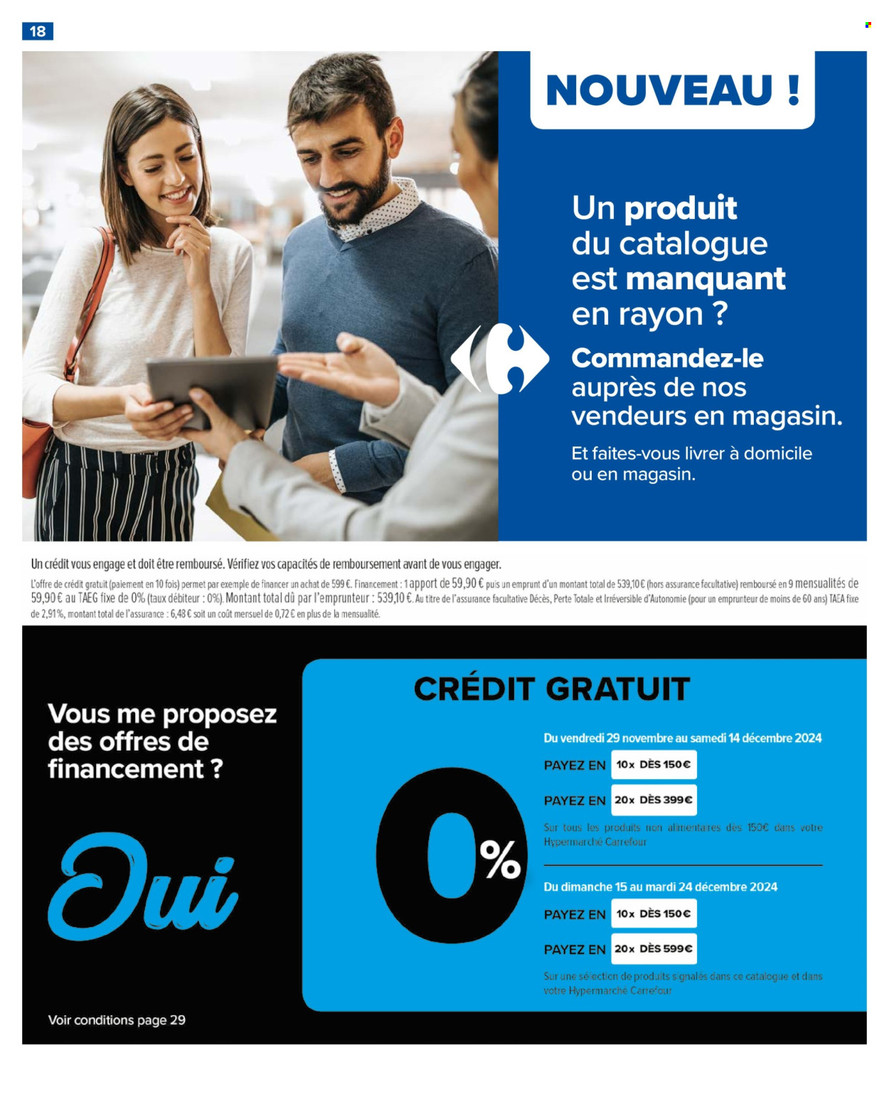 Catalogue Carrefour Hypermarchés - 29/11/2024 - 24/12/2024. Page 20