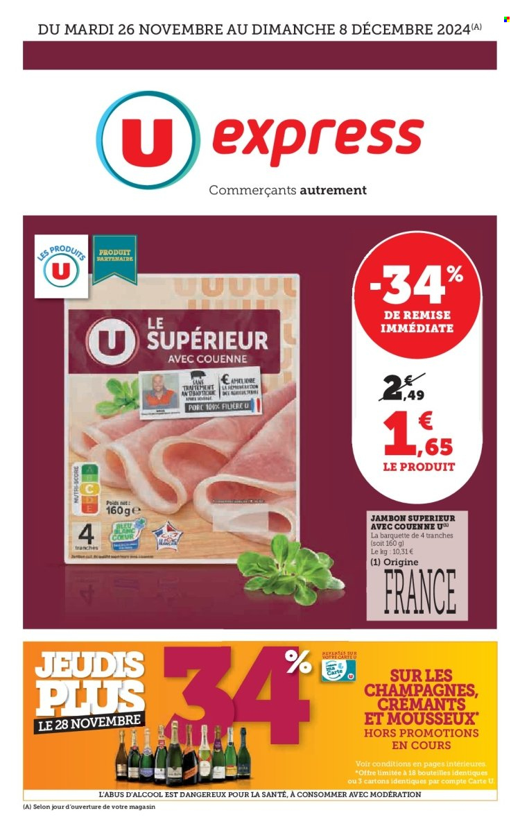 Catalogue U express - 26/11/2024 - 08/12/2024. Page 1