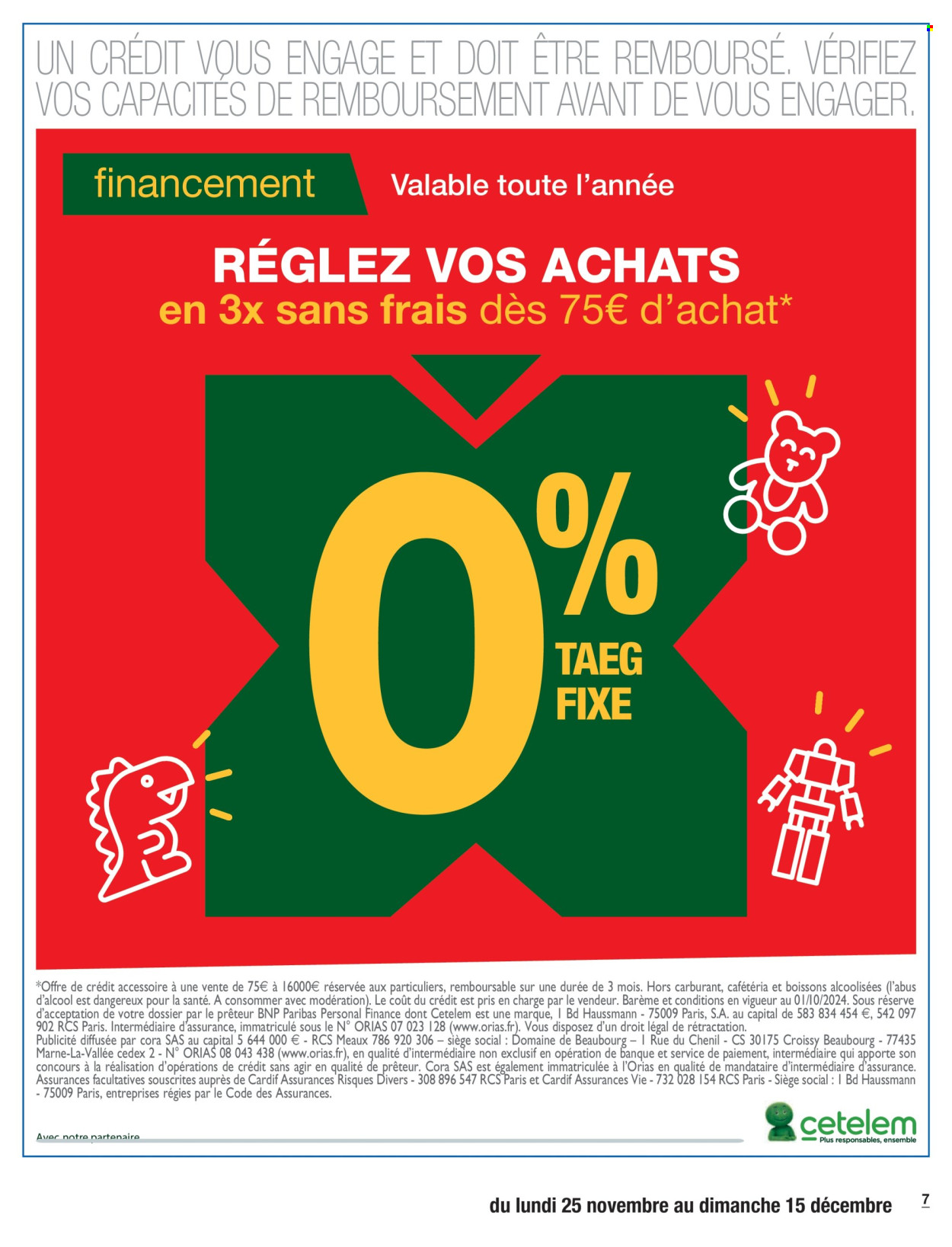 Catalogue Carrefour Hypermarchés - 25/11/2024 - 15/12/2024. Page 7