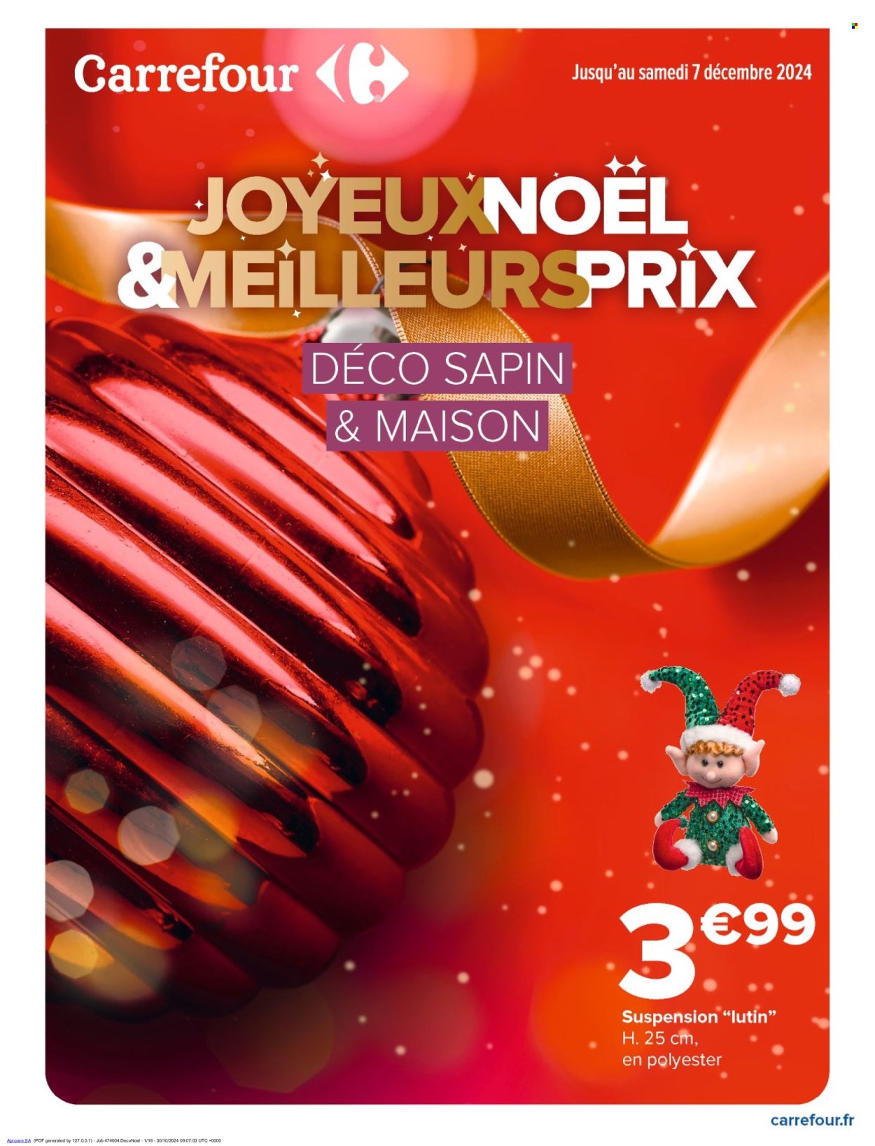 Catalogue Carrefour Hypermarchés - 23/11/2024 - 07/12/2024. Page 1