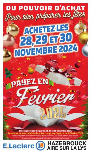 Catalogue E.Leclerc - 25/11/2024 - 30/11/2024.