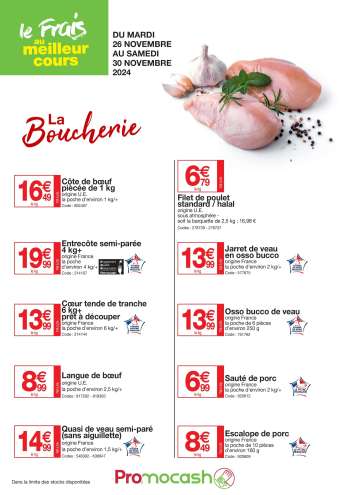Catalogue Promocash - 26/11/2024 - 30/11/2024.