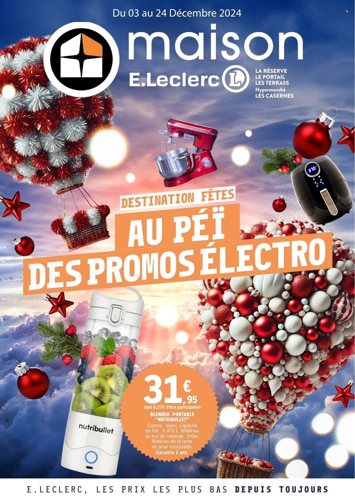 Catalogue E.Leclerc - 03/12/2024 - 24/12/2024. Page 1