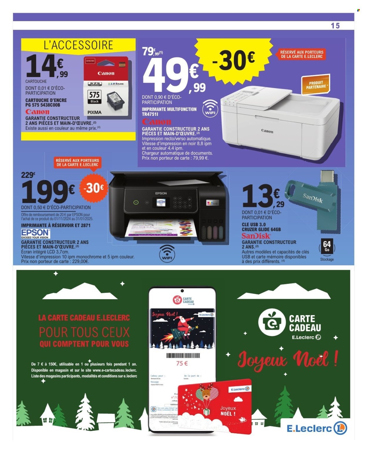 Catalogue E.Leclerc - 03/12/2024 - 24/12/2024. Page 15