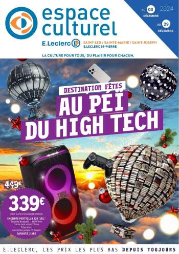 Catalogue E.Leclerc - 03/12/2024 - 29/12/2024.