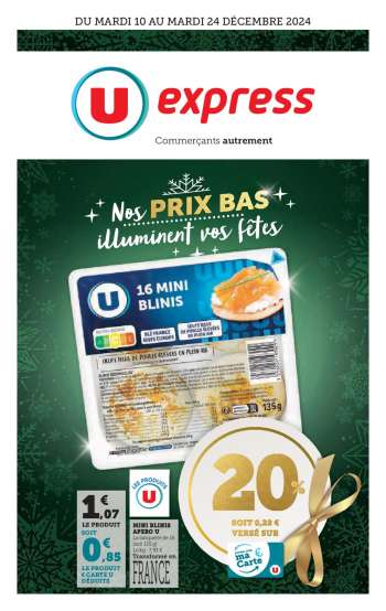 Catalogue U express - 10/12/2024 - 24/12/2024.