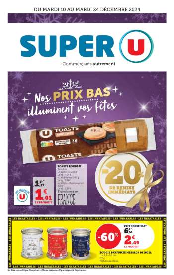 Catalogue SUPER U - 10/12/2024 - 24/12/2024.