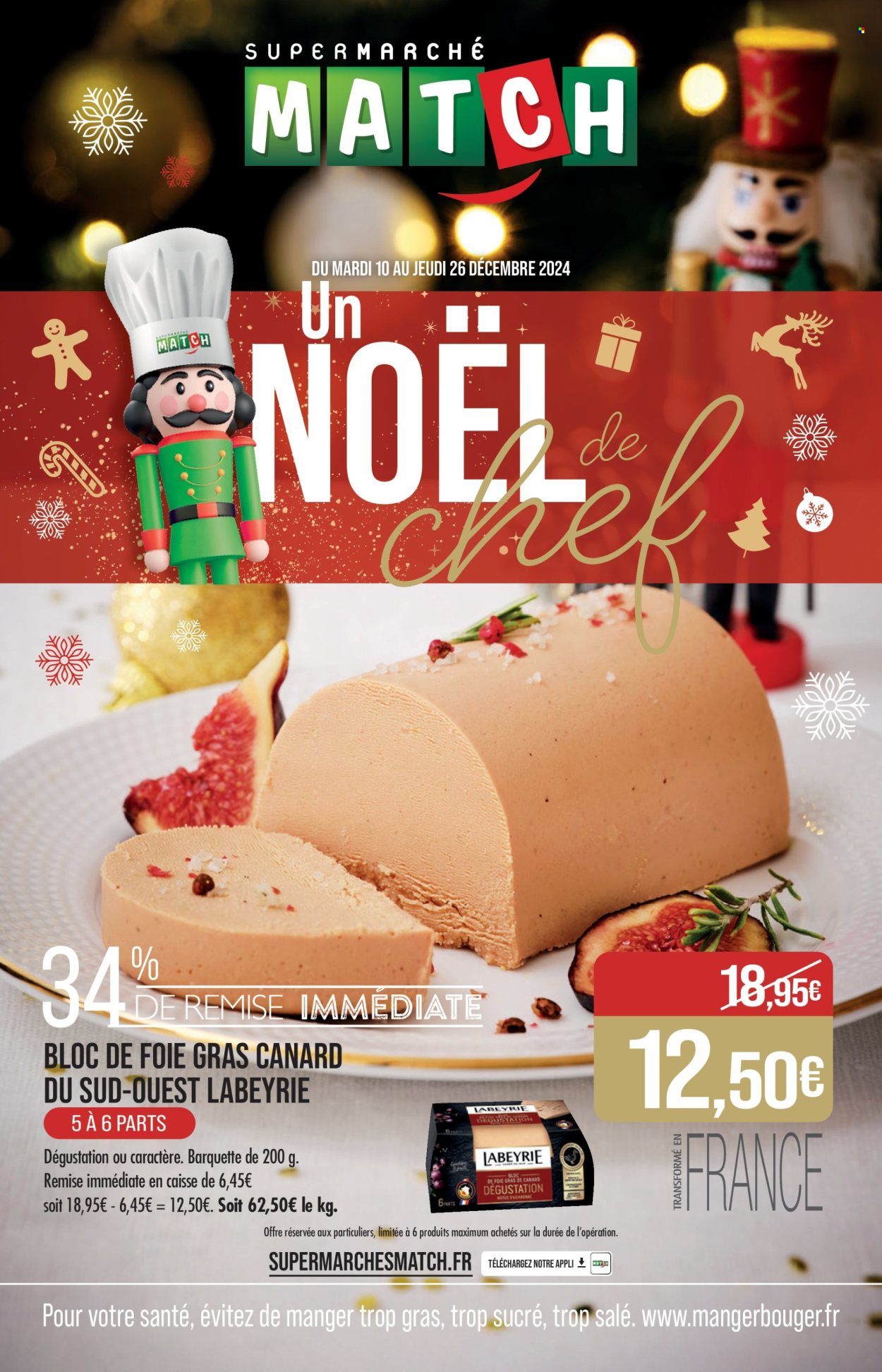 Catalogue Supermarché Match - 10/12/2024 - 26/12/2024. Page 1