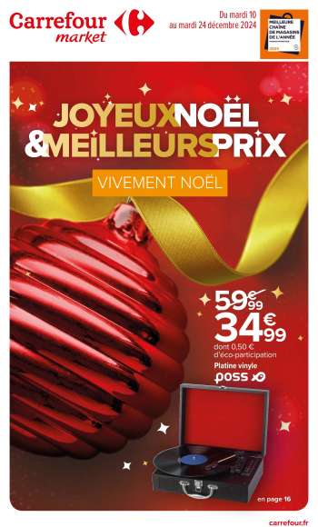 Catalogue Carrefour Market - 10/12/2024 - 24/12/2024.