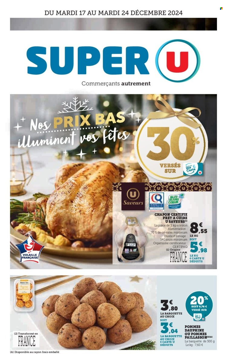 Catalogue SUPER U - 17/12/2024 - 24/12/2024. Page 1