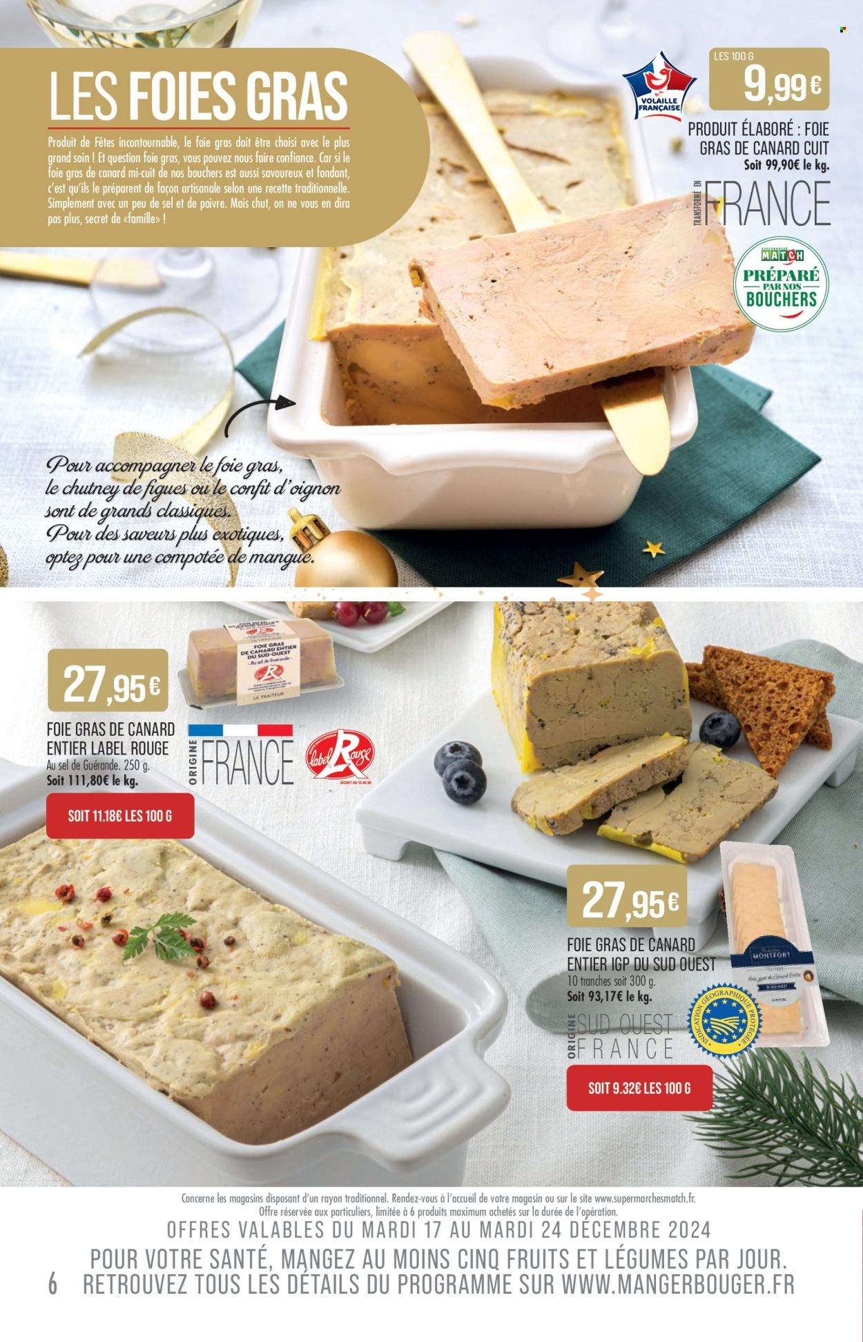 Catalogue Supermarché Match - 17/12/2024 - 31/12/2024. Page 6