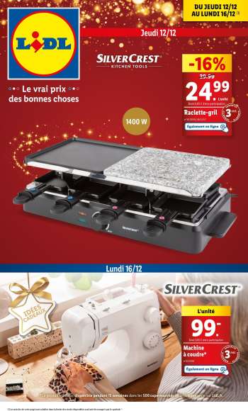 Catalogue Lidl - 12/12/2024 - 16/12/2024.