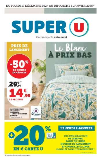 Catalogue SUPER U - 17/12/2024 - 05/01/2025.