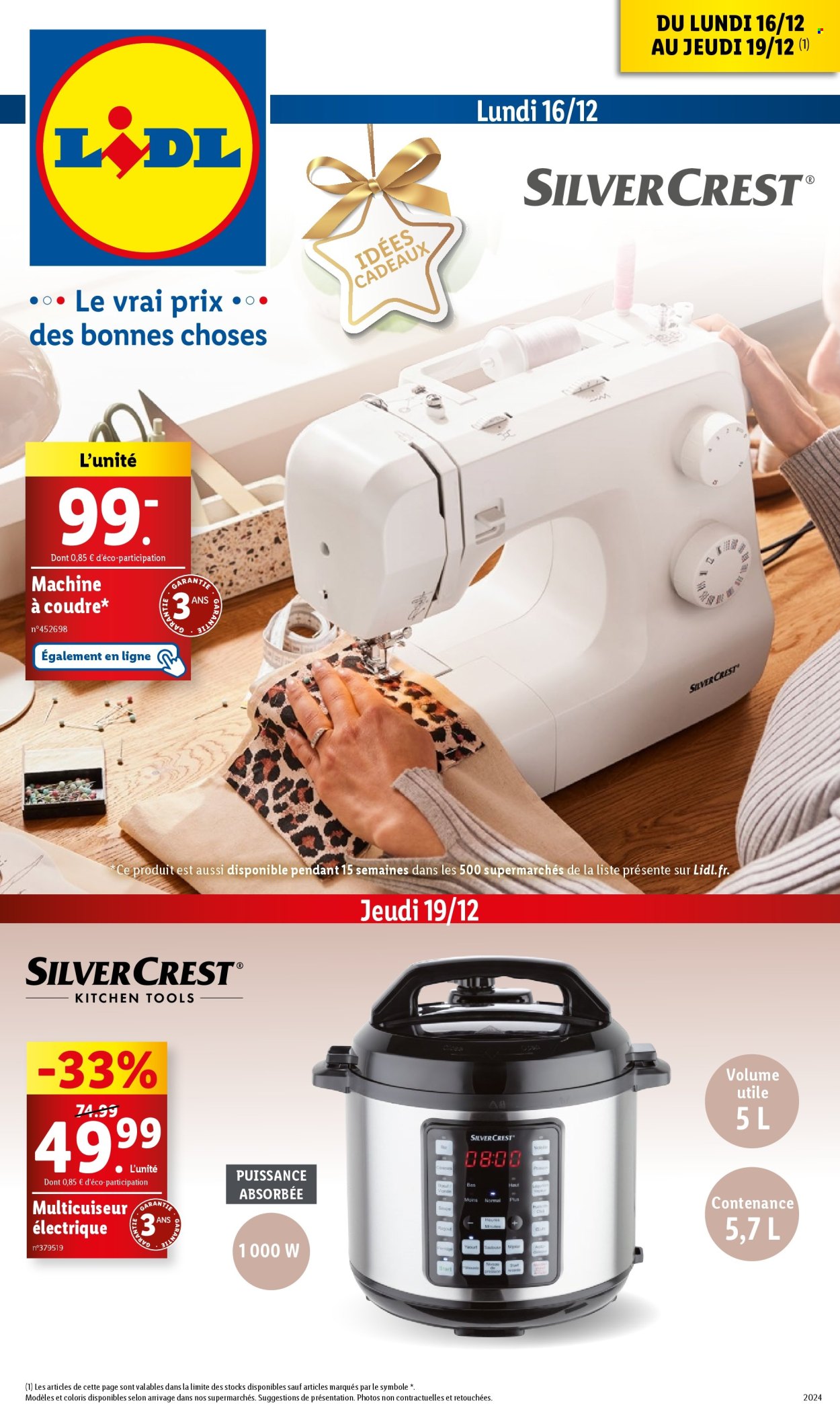 Catalogue Lidl - 16/12/2024 - 19/12/2024. Page 1