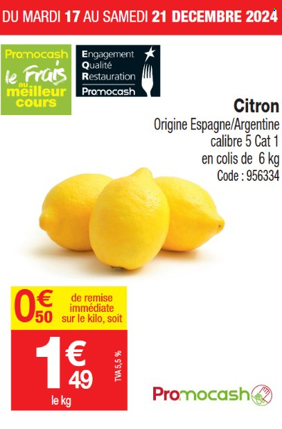 Catalogue Promocash - 17/12/2024 - 21/12/2024. Page 1